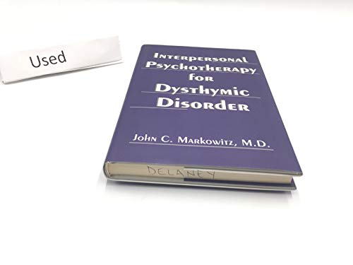 Interpersonal Psychotherapy for Dysthymic Disorder