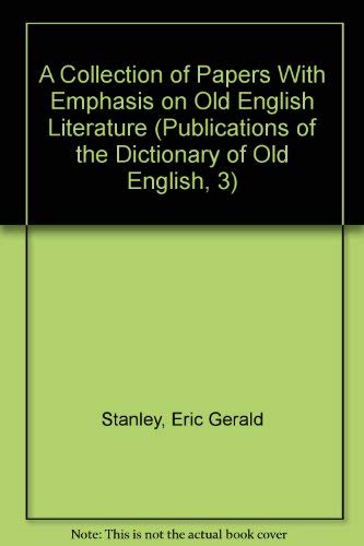 A Collection of Papers with Emphasis on Old English Literature (PDOE 3)