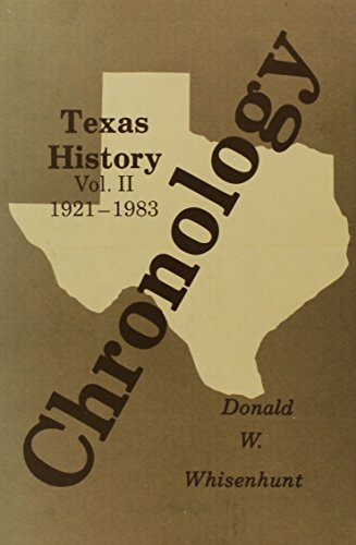 Chronology of Texas History: 1921-1983, Vol. II