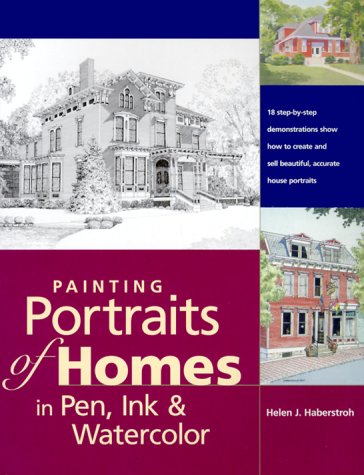Painting Portraits of Homes in Pen, Ink & Watercolor