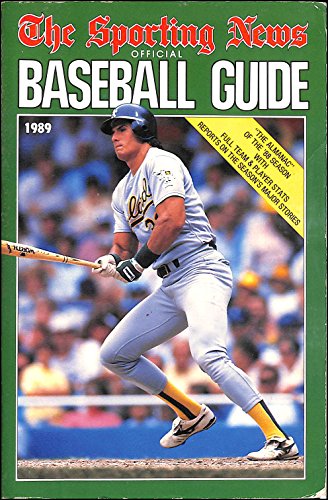The Sporting News OFFICIAL BASEBALL GUIDE: 1989 Edition. The Almanac of the 1988 Season.