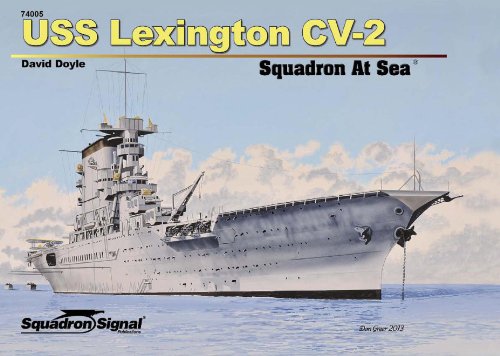 USS Lexington CV-2 Squadron At Sea - Hardcover