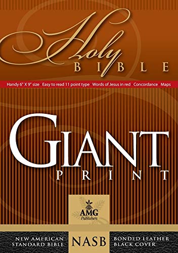 Baker, Warren Patrick / Giant Print Handy-Size Bible-NASB (Leather / Fine Binding)