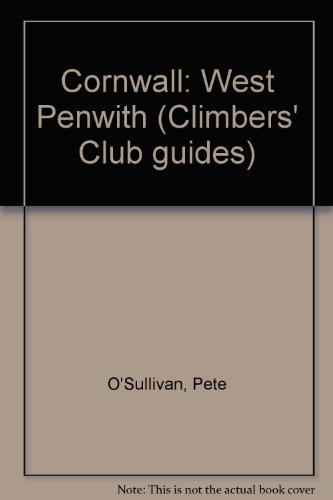 Cornwall - West Penwith [Climbers' Club Guides, edited by Bob Moulton]