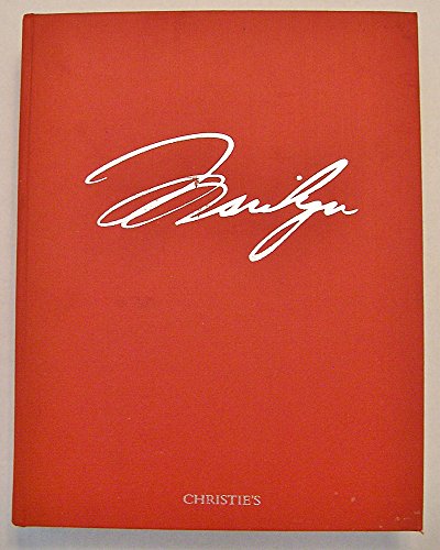 The Personal Property of Marilyn Monroe: Auction Catalog, Wednesday 27 and Thursday 28 October 1999