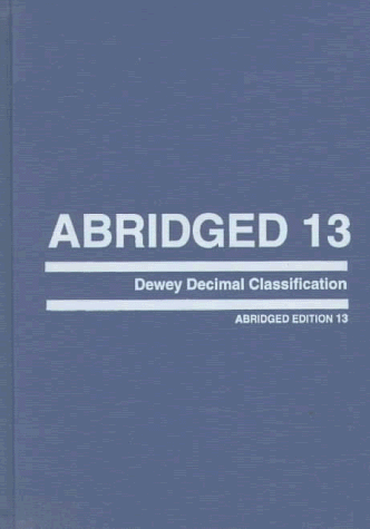 Abridged Dewey Decimal Classification and Relative Index