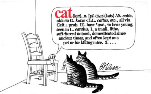 CAT. ( Classic illustrated B&W cartoons, humor & parody)