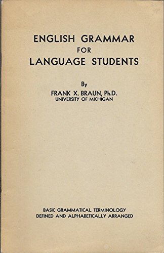 English grammar for language students: Basic grammatical terminology defined and alphabetically arranged
English grammar for language students: Basic grammatical terminology defined and alphabetically arranged