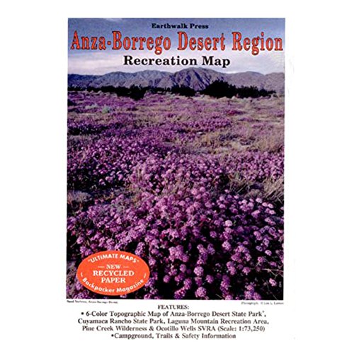 Anza Borrego Desert Recreation Map