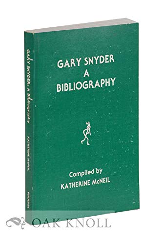 Gary Snyder: A Bibliography