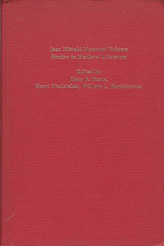 Jean Misrahi Memorial Volume: Studies in Medieval Literature [Jun 01, 1977] R.