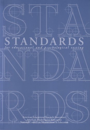 Standards for Educational and Psychological Testing 1999