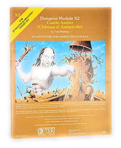 Castle Amber 1st Printing (Basic Dungeons & Dragons (Original Edition) - Modules & Adventures - X Series)
Castle Amber 1st Printing (Basic Dungeons & Dragons (Original Edition) - Modules & Adventures - X Series)
