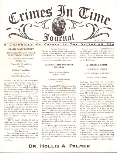 Crimes in Time Journal: Volume 1