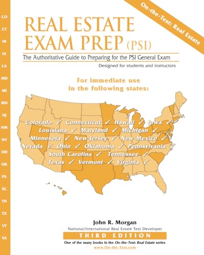 Real Estate Exam Prep (Psi)- Third Edition: The Authoritative Guide to Preparing for the Psi General Exam (Paperback or Softback)
Real Estate Exam Prep (Psi)- Third Edition: The Authoritative Guide to Preparing for the Psi General Exam (Paperback or Softback)