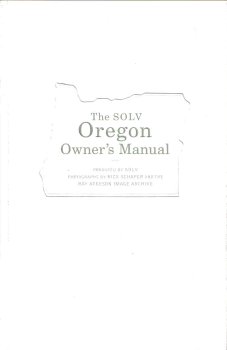 The SOLV Oregon Owner's Manual