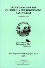 ISBN 9780980001105 product image for Proceedings of the California Burrowing Owl Symposium, November 2003 | upcitemdb.com