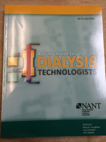 Study Guide for Dialysis Technologists Fifth Edition
