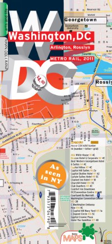 TerraMaps Washington DC Street Maps - Subway - Laminated