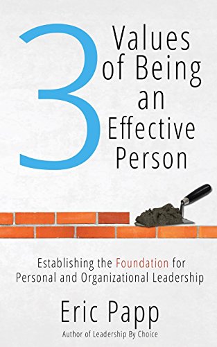 3 Values Of Being An Effective Person: Establishing The Foundation For Personal And Organizational Leadership
3 Values Of Being An Effective Person: Establishing The Foundation For Personal And Organizational Leadership