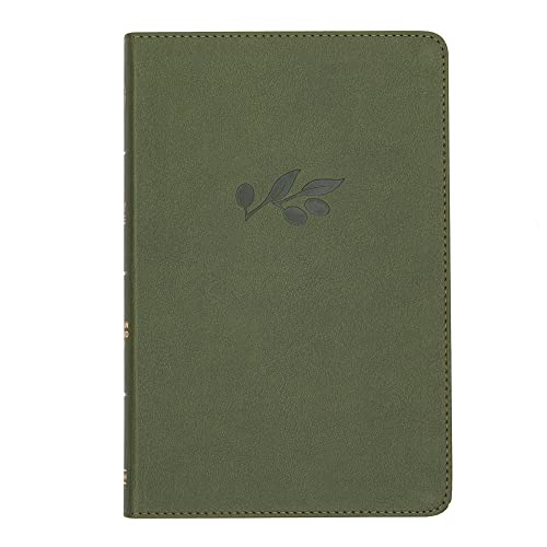 CSB Thinline Reference Bible, Olive Leathertouch (Leather / Fine Binding)