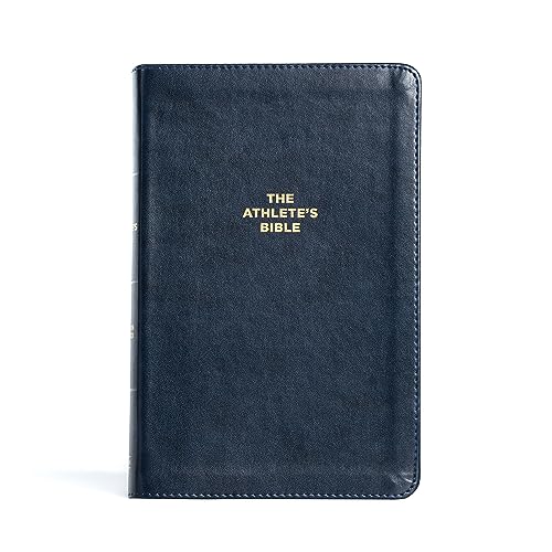 Athlete's Bible : Christian Standard Bible, Navy Leathertouch, Devotional Bible for Athletes