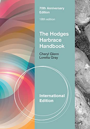 The Hodges Harbrace Handbook, International Edition, 18th Edition
