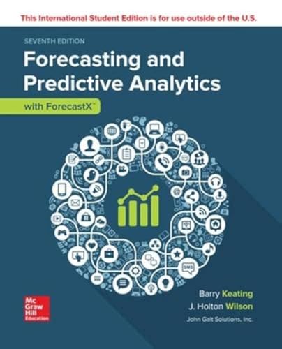 Forecasting and Predictive Analytics with Forecast X (tm)