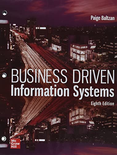 Loose Leaf Business Driven Information Systems