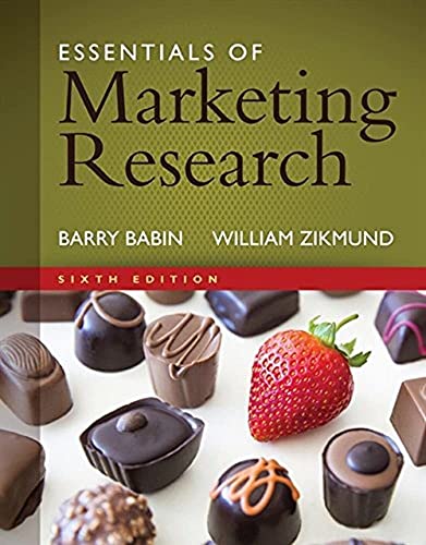 Essentials of Marketing Research (with Qualtrics, 1 term (6 months) Printed Access Card)
Essentials of Marketing Research (with Qualtrics, 1 term (6 months) Printed Access Card)