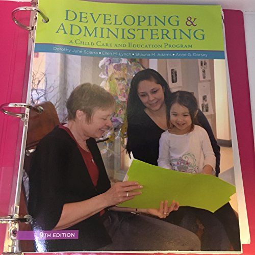 Developing and Administering a Child Care and Education Program
