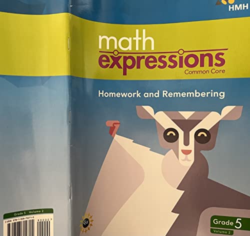 Math Expressions - Consumable Homework and Remembering, Grade 5