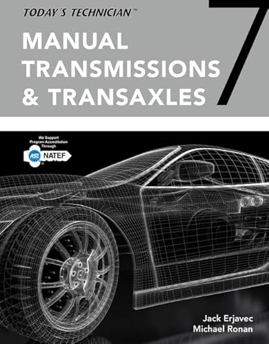 Pkg Todays Technician Manual Transmissions/transaxles Cm/sm