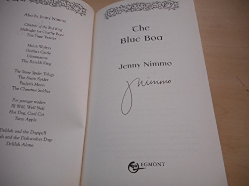 The Blue Boa (FINE COPY OF HARDBACK FIRST EDITION, FIRST PRINTING SIGNED BY THE AUTHOR)