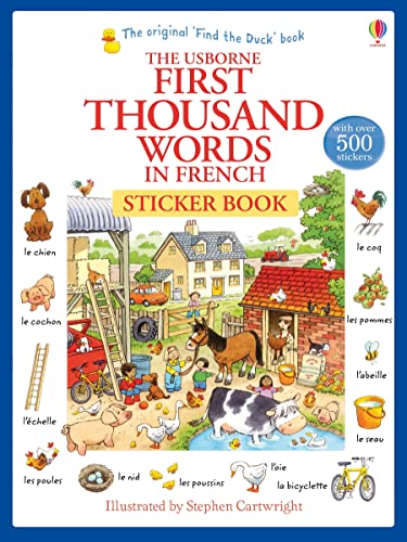 First thousand words in french sticker book