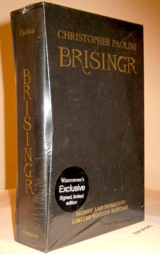 BRISINGR - BOOK THREE OF THE INHERITANCE CYCLE - WATERSTONES LIMITED, SLIPCASED, SIGNED & NUMBERE...