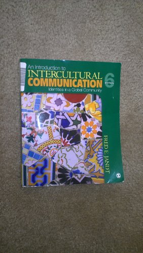 An Introduction to Intercultural Communication: Identities in a Global Community.