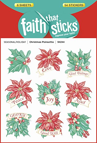 Christmas Poinsettia (Faith That Sticks Stickers)