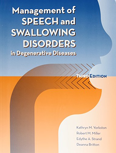 Management of Speech and Swallowing in Degenerative Diseases