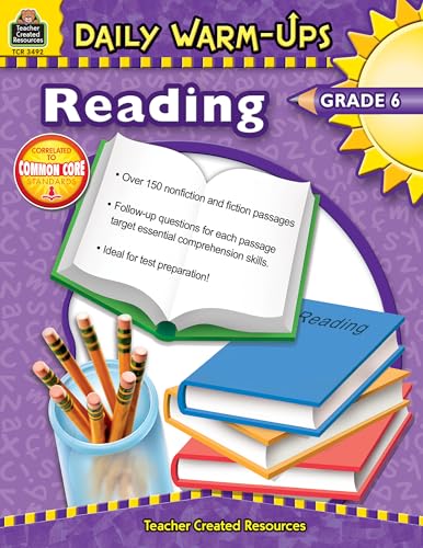 Teacher Created Resources Daily Warm-Ups: Reading Book, Grade 6