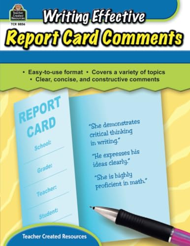 Writing Effective Report Card Comments