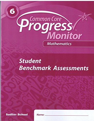 New Jersey Progress Monitor Mathematics  2014 Student Benchmark Assessments Grade 6
