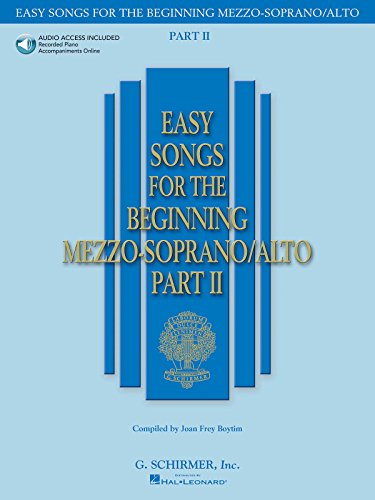 Easy Songs for the Beginning Mezzo-Soprano/Alto, Part 2 (Book & CD)