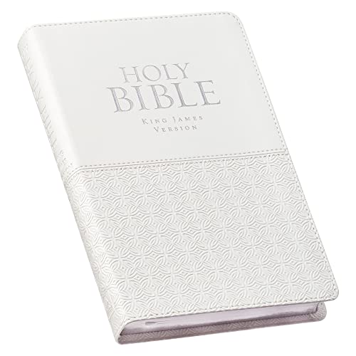 KJV Holy Bible, Standard Size, Faux Leather Red Letter Edition - Thumb Index & Ribbon Marker, King James Version, White
KJV Holy Bible, Standard Size, Faux Leather Red Letter Edition - Thumb Index & Ribbon Marker, King James Version, White