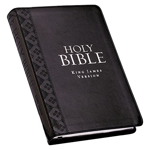 KJV Holy Bible, Standard Size, Faux Leather Red Letter Edition - Thumb Index & Ribbon Marker, King James Version, Black
KJV Holy Bible, Standard Size, Faux Leather Red Letter Edition - Thumb Index & Ribbon Marker, King James Version, Black