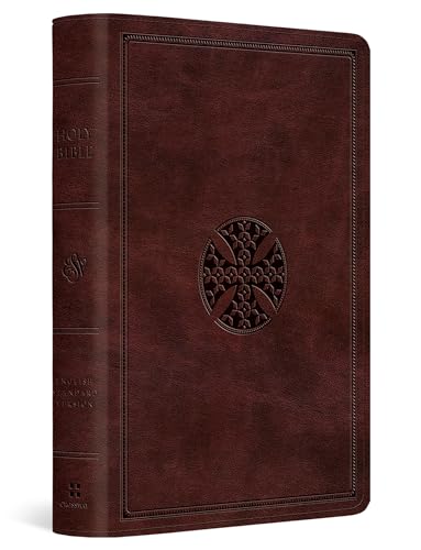 ESV Large Print Bible (TruTone, Mahogany, Mosaic Cross Design)