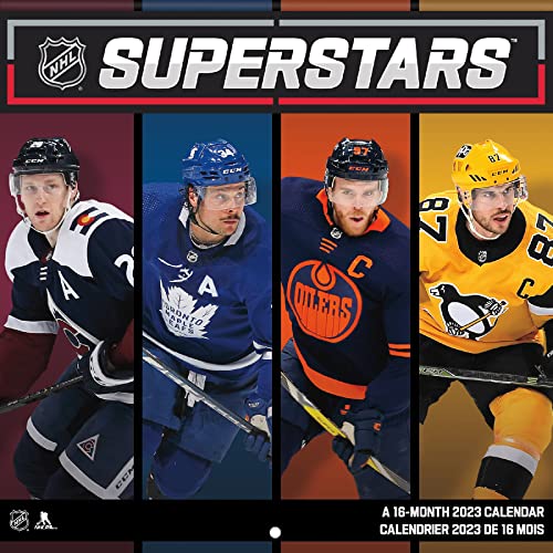 2023 NHL Superstars Mini Wall Calendar (Bilingual French) (French Edition)