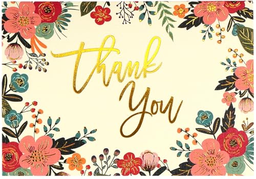 Floral Frame Thank You Notes (Stationery, Note Cards, Boxed Cards)