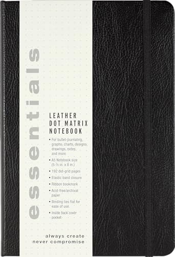 Essentials Dot Matrix Leather Notebook