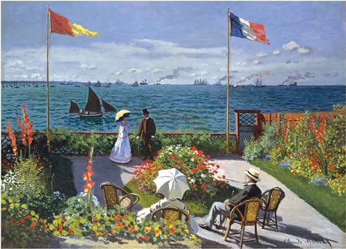 Garden at Sainte-Adresse 1,000 Piece Jigsaw Puzzle Hardcover